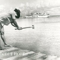 Construction of a new pier for the SS HOPE in Maceio
